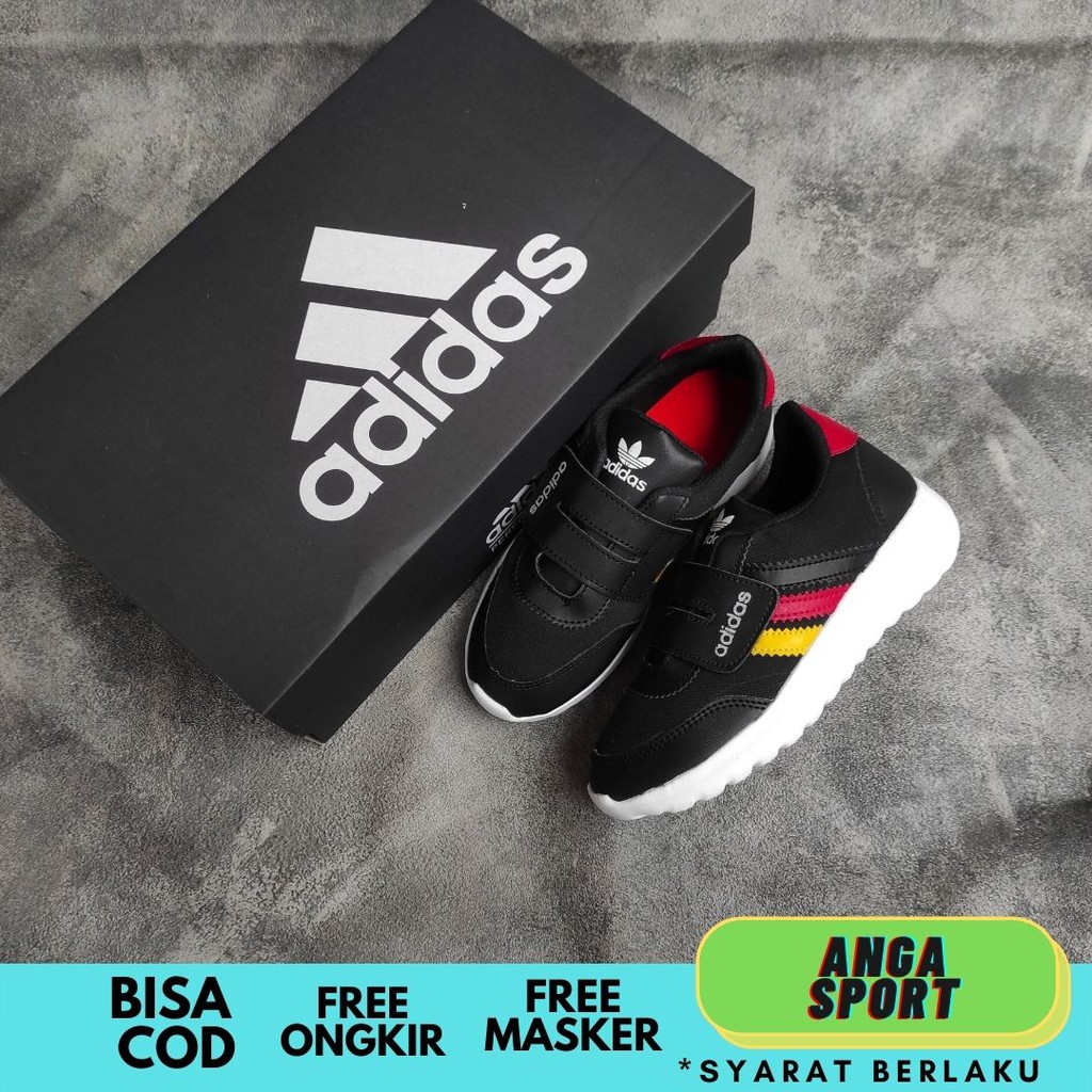 SEPATU ANAK PEREMPUAN ADIDAS HITAM MAROON SEPATU SEKOLAH SD LAKI LAKI CASUAL KEREN SEPATU KETS KIDS MADE IN VIETNAM SIZE 31-35