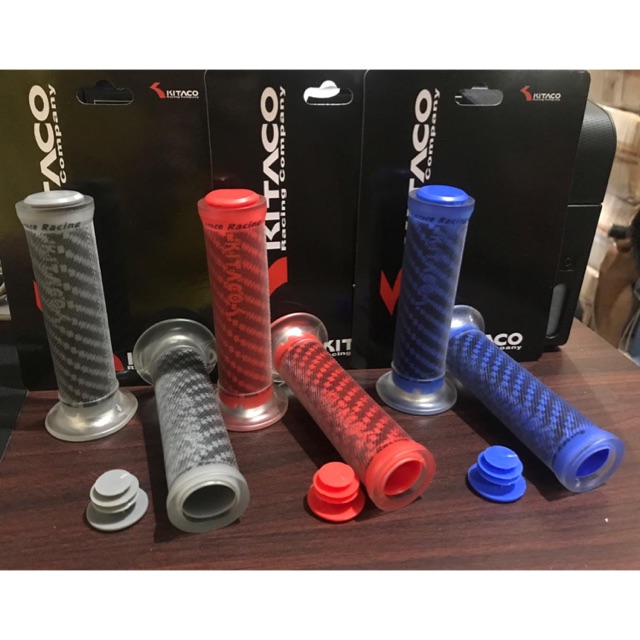 Handgrip handfat sarung gas kitaco carbon new kwalitas original murah beat vario scoopy KTC racing