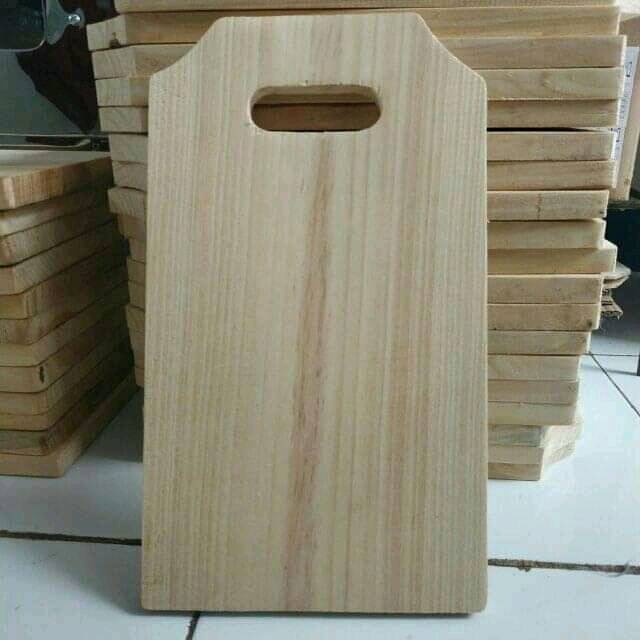 Talenan Kayu Pinus Ukuran 27 cm / Chopping Board Talenan Kayu Serbaguna Media Lukis Ukir / Souvenir Talenan Kayu Pinus Ukuran Besar Paling Murah