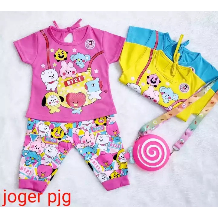 Jogger / Jogger Anak / jogger Panjang / Baju Bayi / Baju Bayi Perempuan / Baju Bayi 0 Sampai 6 Bulan