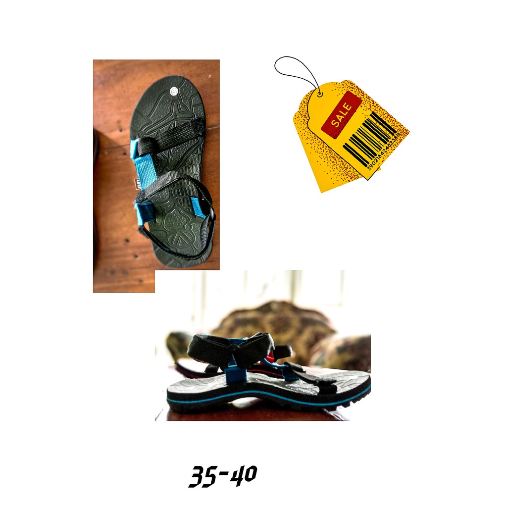 Sandal Gunung Hitam Kombinasi Merah Sandal Gunung Hiking Murah