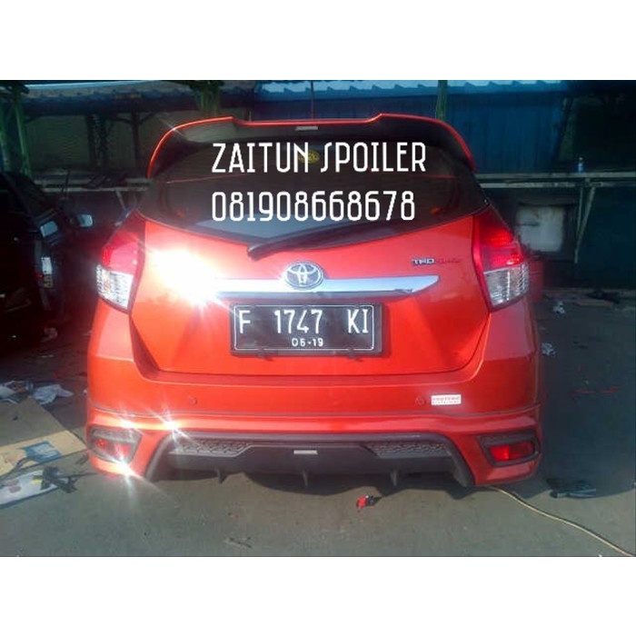 bodykit mobil yaris trd 2014 belakang ,