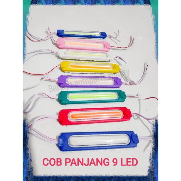 Modul led lampu plasma COB panjang 9 led 12V 24V variasi kolong mobil motor truk