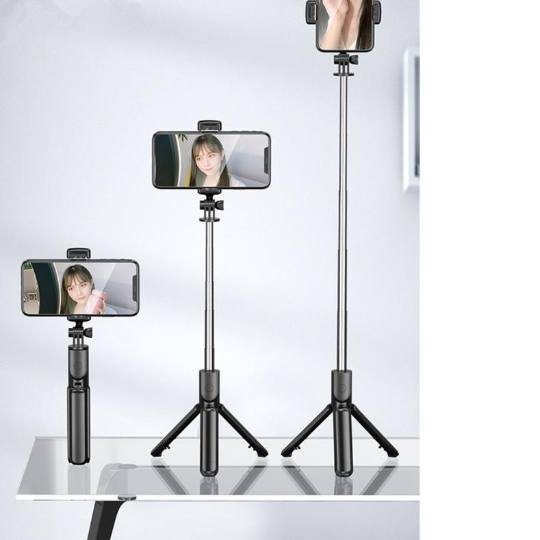 tongsis S03 All in 1 tongsis tripod bluetooth 360 derajat tongsis tripod wireless remote selfie stic