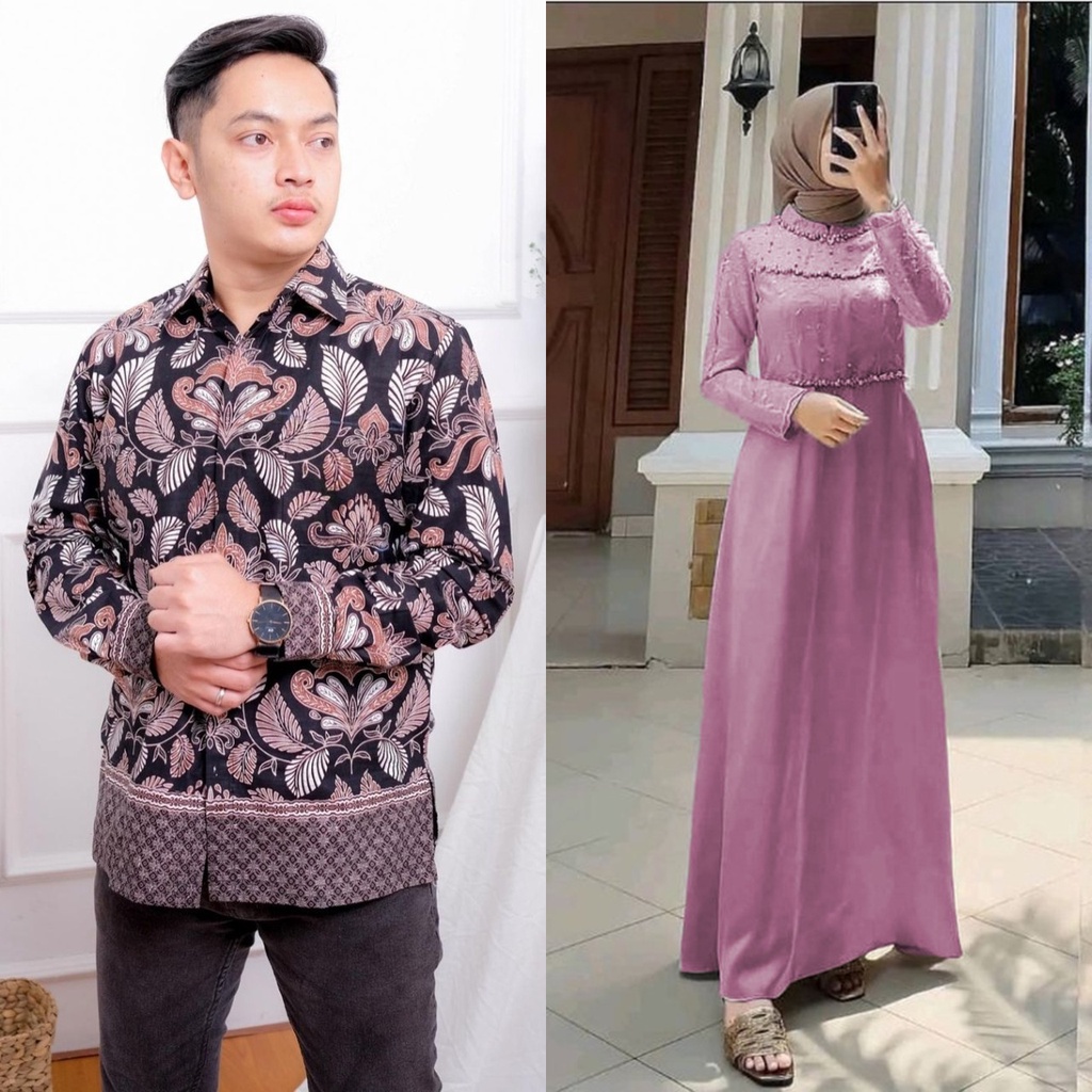 [ COD ] BISA BAYAR DI TEMPAT #DRESS MUSLIM 2022/ TIARA MAXY GAMIS TERBARU 2022  /BAHAN VELVET MIX BRUKAT/GAMIS PAYET PREMIUM/GAMIS KONDANGAN ELEGAN MEWAH/COUPLE GAMIS LEBARAN PRIA LENGAN PANJANG