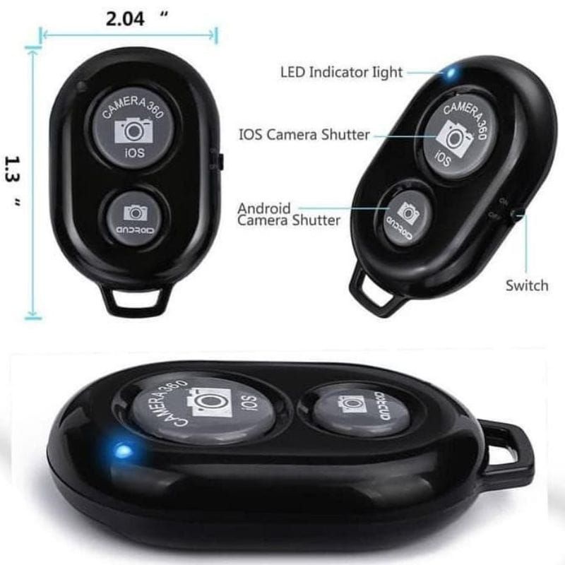 Tomsis Bluetooth Remote Shutter Universal  For Android And IOS JKT