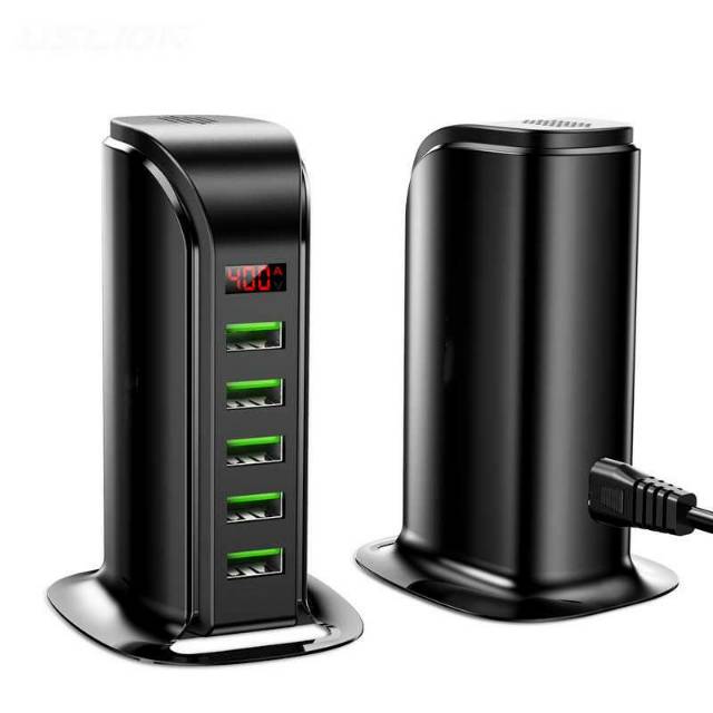 USLION Charger USB Charging Station Dock 5 Port 4A