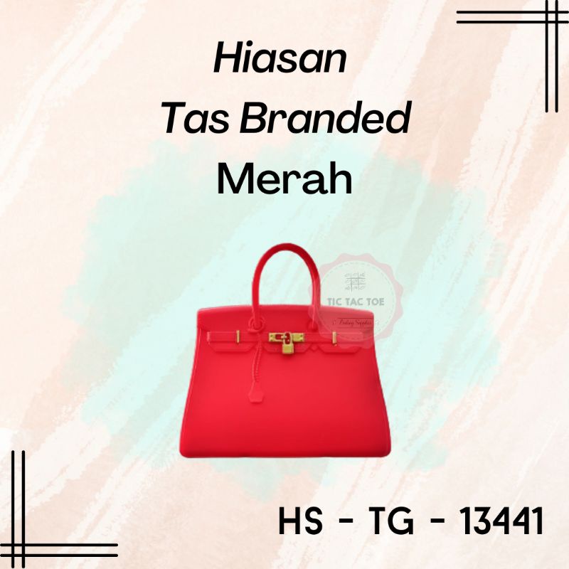 Cake Topper Hiasan Kue Miniatur Tas Branded Bermerk Bag