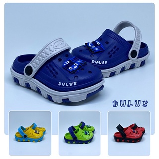 BB DULUX 202ED Sandal Baim Anak laki-laki Bergmabar karakter Lucu Sandal Anak Selop Tali belakang Motif Tayo