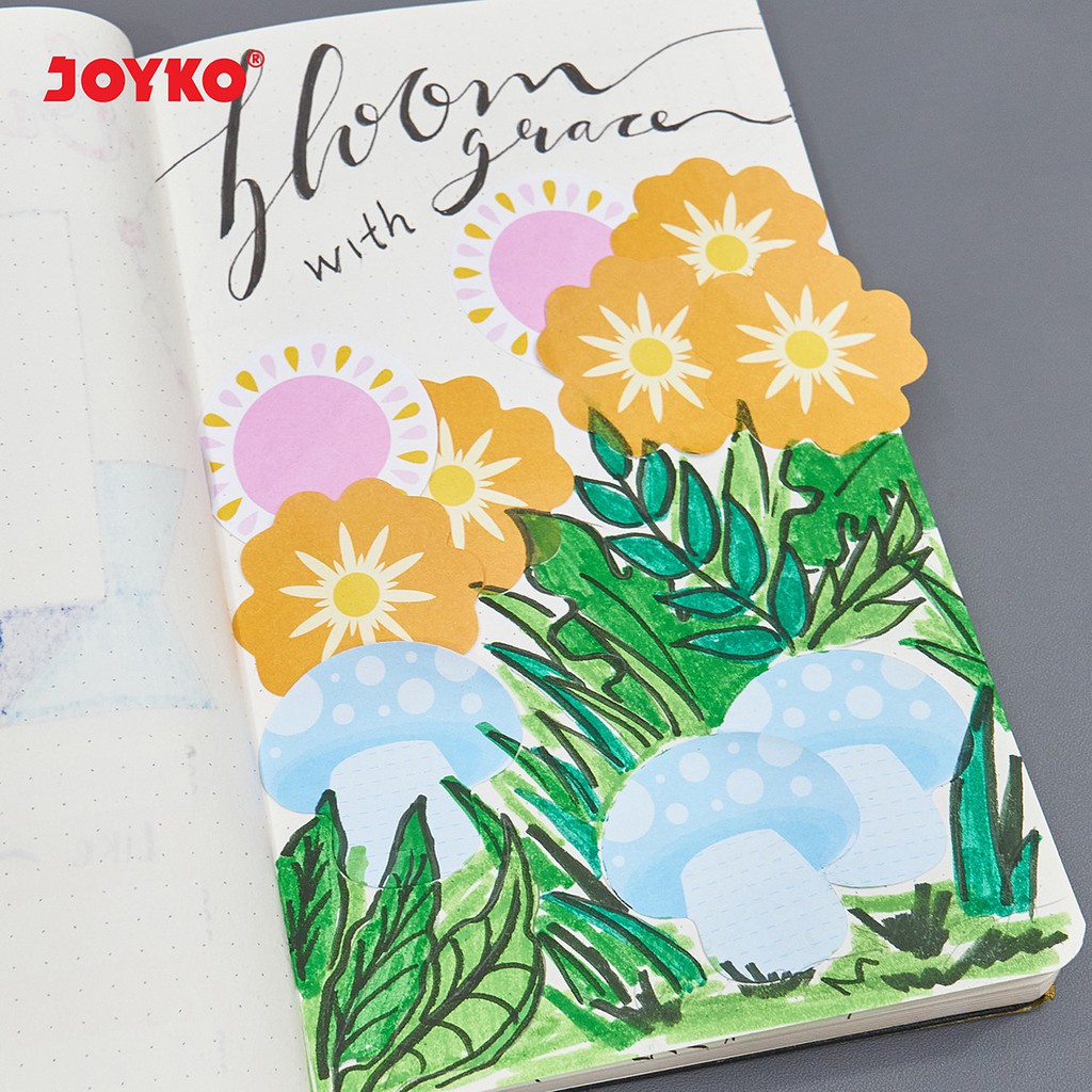 Memo Stick Joyko MMS-17 / Stiky Note / Pembatas Kertas Joyko / Hiasan Kertas Buku / Memo Pad Joyko-3