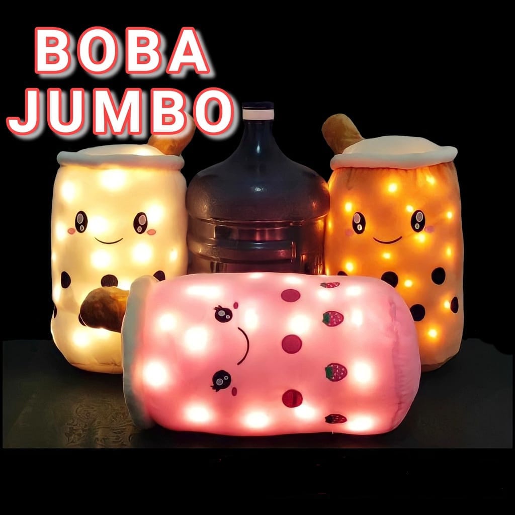 Boneka Boba Led  Boba Jumbo BOBA BROWN SUGAR boneka boba jumbo 60cm/boneka nyala