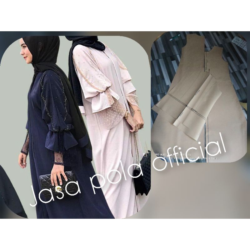 POLA INSTAN POLA JIPLAK GAMIS BAJU LENGAN KERUT TERBARU
