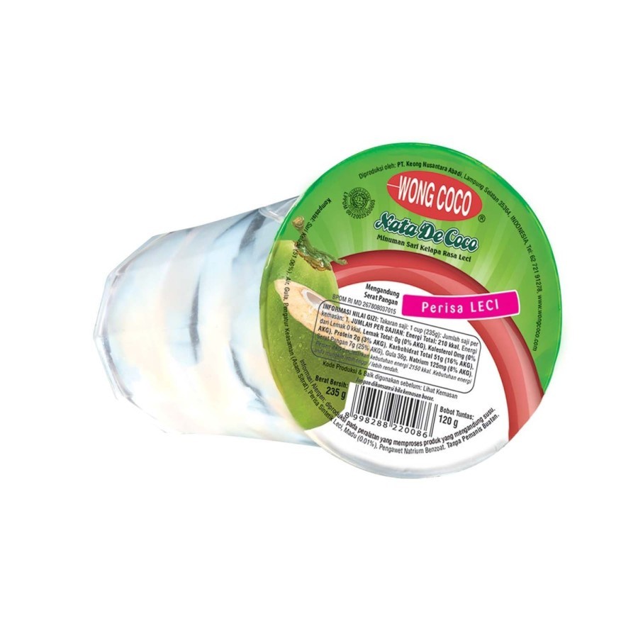 

WONG COCO SARI KELAPA NATA DE COCO LECI / LYCHEE 235 GRAM