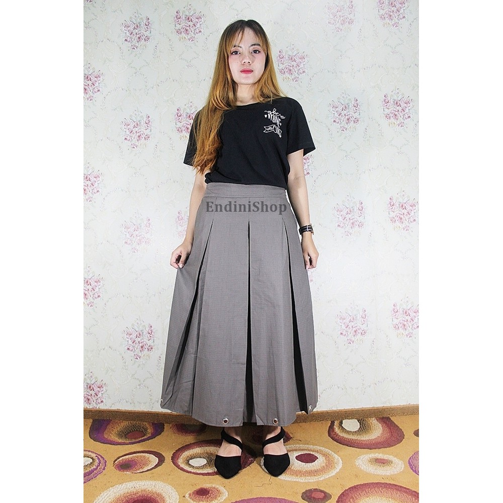 Rok Wanita Panjang 7/8 Bot Ring Numia Namira Maxi Skirt Modis Pakaian Wanita-6