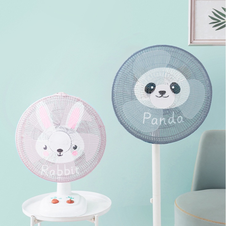 Pengaman Kipas Angin Fan Cover Jaring Penutup Pelindung JAri Anak Bermotif Lucu Bisa Dicuci