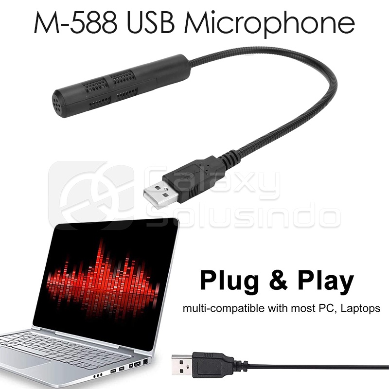 M588 USB Podcast Microphone for PC and Laptop - M-588