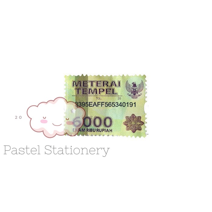 Materai 6000 Asli Meterai Tempel 100% Original Pos Indonesia