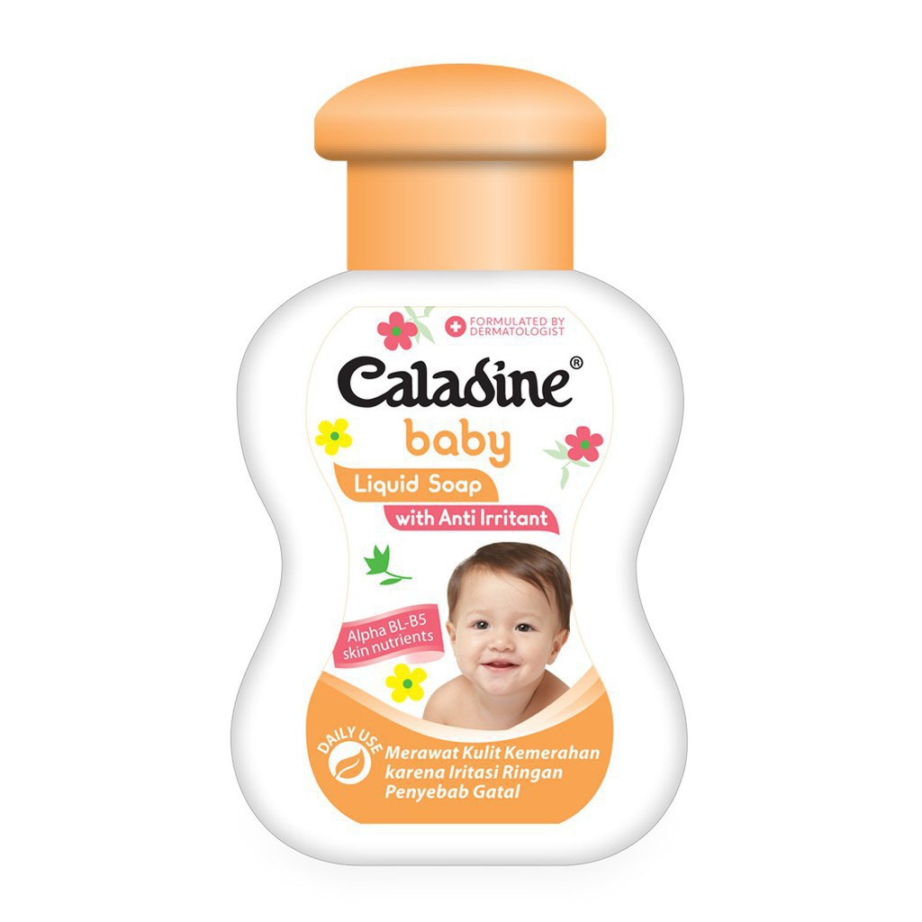 Caladine Baby Liquid Soap Bottle 200ml - Sabun Mandi Bayi Cair 200 ml