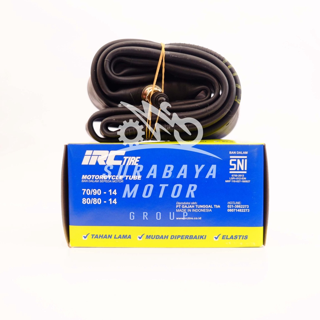 Ban Dalam IRC 70/90-14 atau 80/80-14 Sepeda Motor Matic