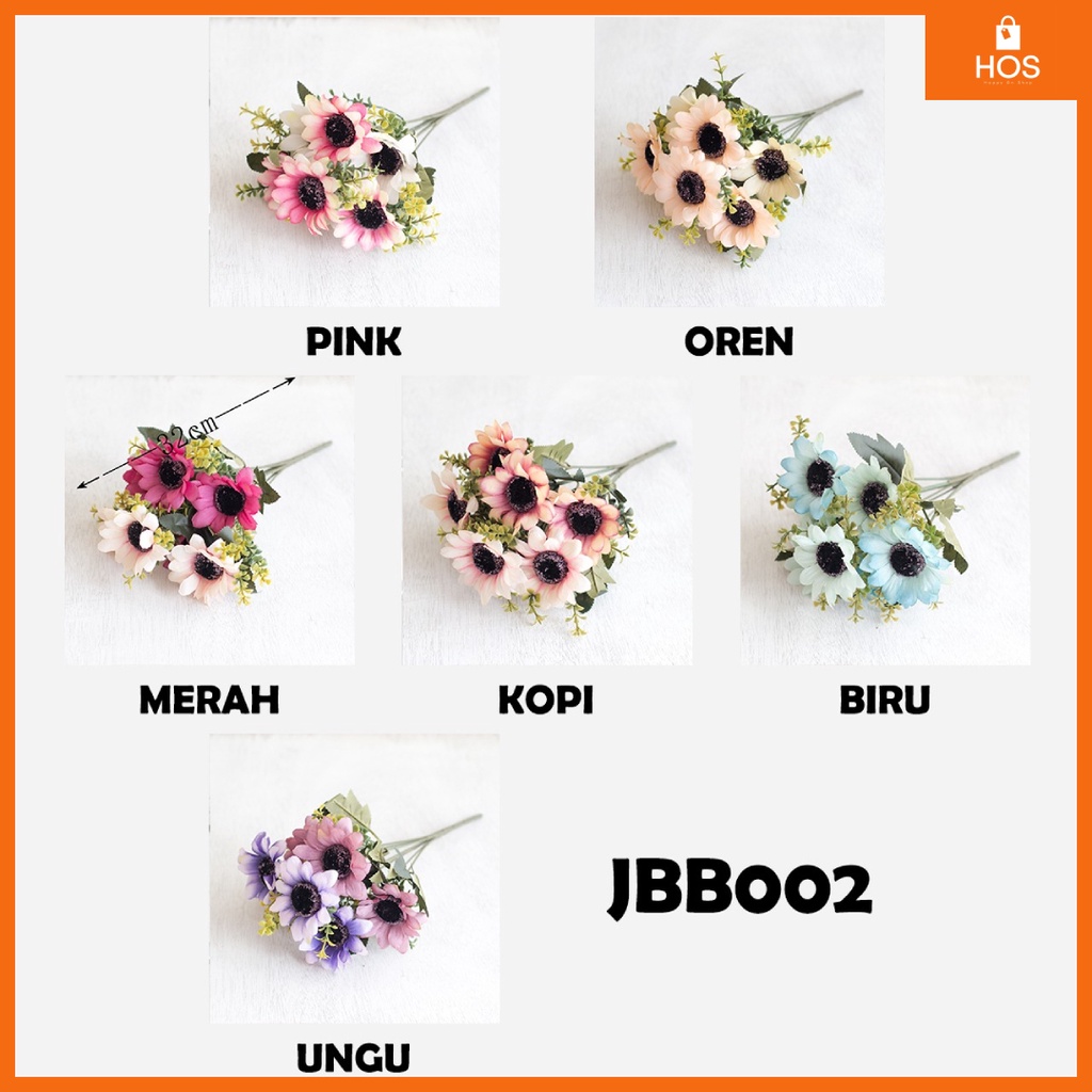 Bouquet bunga JBB002 Artifisial Dekorasi Rumah Happyonshop