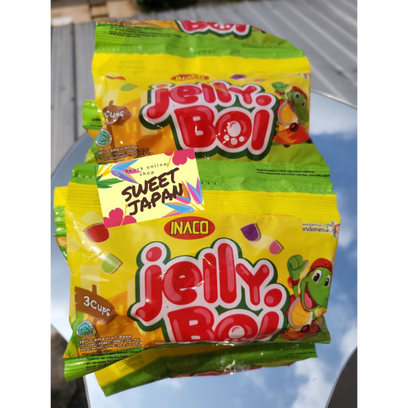 PROMO!!!! INACO JELLY BOI (jelly boi) isi 10 bungkus. cemilan jajanan sehat murah berserat. puding nata de coco dengan berbagai varian rasa..cocok juga buat hampers ulang tahun. jellyboi -snack.mazter.jajananjadoel--istanacemilan