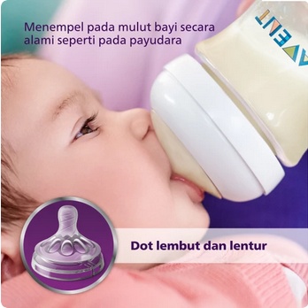 NIPPLE AVENT NATURAL NEW MODEL 1 pack isi 2 nipple