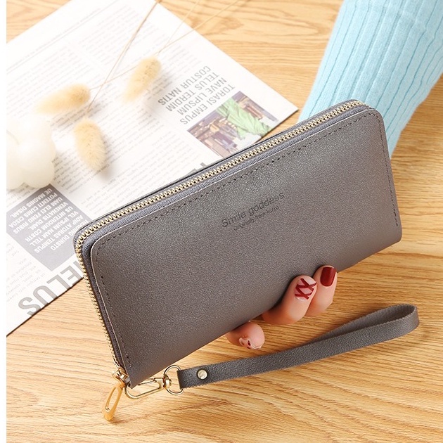 ASIN829 - DOMPET PANJANG C079-59 DOMPET WANITA IMPORT-ABU