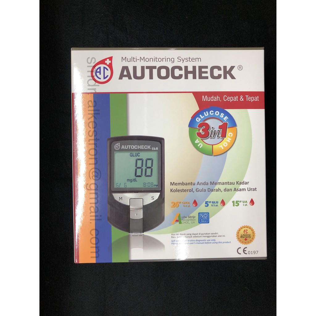 AUTOCHECK - Alat tes Darah 3in1 [Siap pakai]