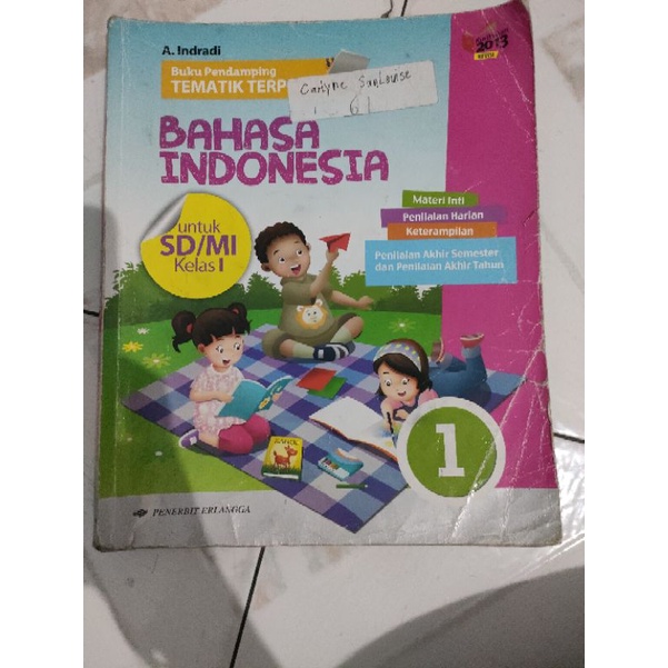 

bahasa indonesia SD/MI kelas 1