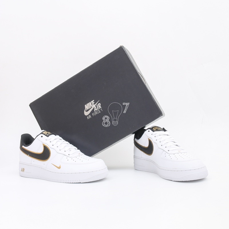 Air Force 1 Low Double Swoosh White Metallic Gold