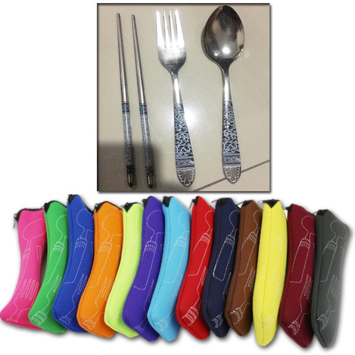 Sendok Set Stainless steel / Sendok / Garpu / Sumpit Stainless Steel - Sendok Travel Stainless