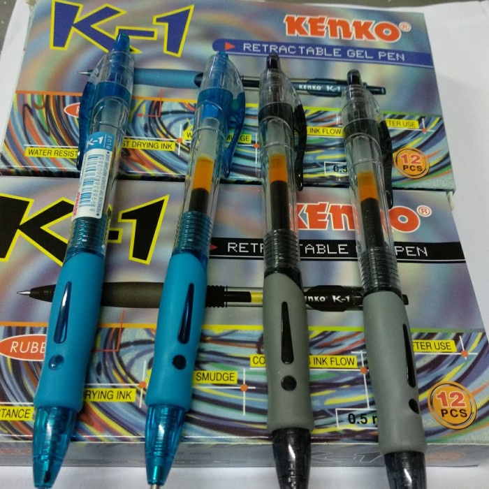 

Eklusif Pen Kenko K1 Gel 0.5 Per Lusin Hitam - Biru Murah