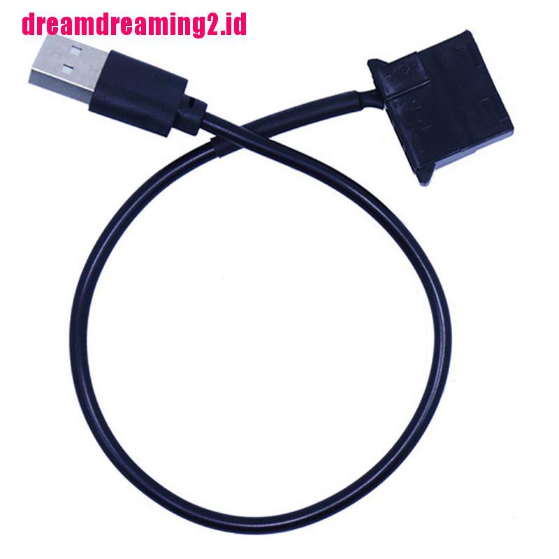 （✔✔❤Kabel Adapter Konektor USB to Molex 4pin Panjang 1ft Untuk Kipas Pendingin PC