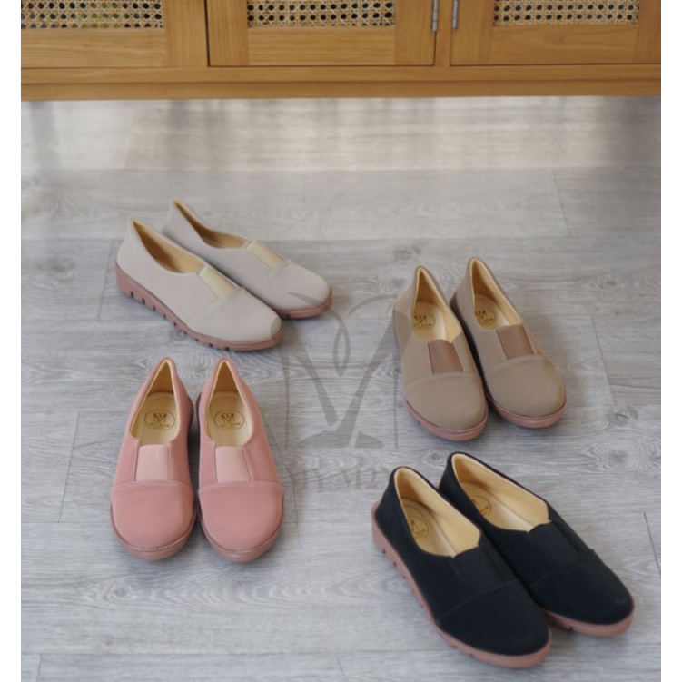 Mym2m Sepatu Wanita Slip On Kekinian Kasual Terlaris Rezilia