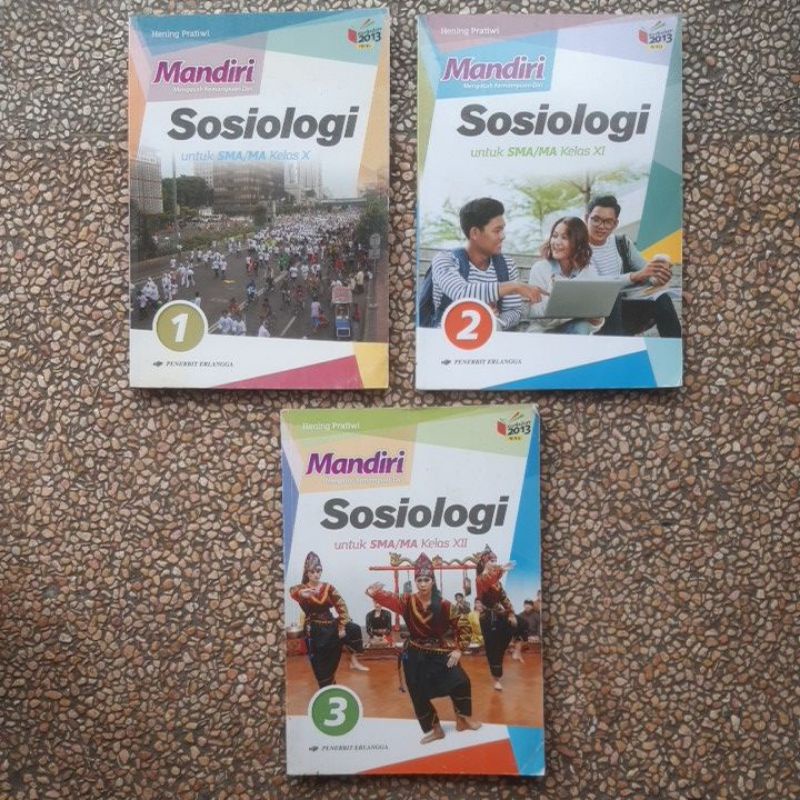 buku Mandiri Sosiologi sma kelas 10.11.12 revisi kurikulum 13.Original Bekas