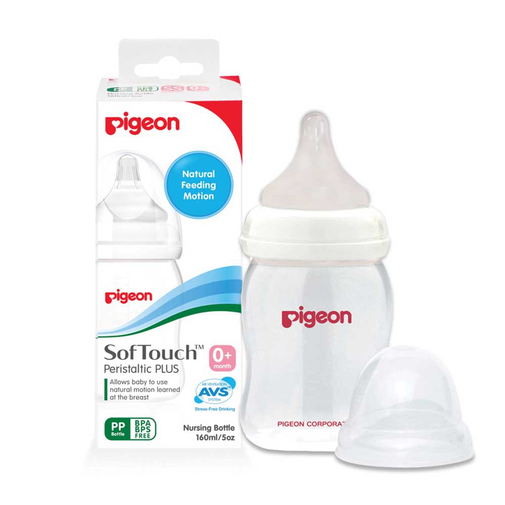 Pigeon Botol Susu SofTouch Peristaltic Plus Wide Neck 160ml / 240ml / 330Ml