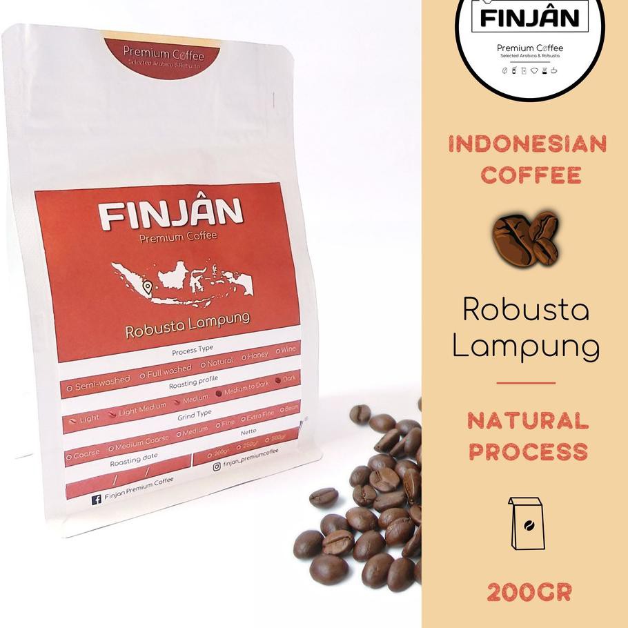 

HR6⁂ Kopi Robusta Fine Lampung | Natural Process 200g-500g Koleksi Terbaru
