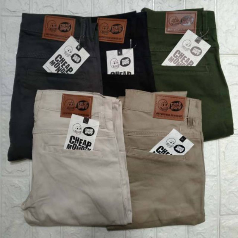CELANA CHINO PRIA PANJANG FORMAL BAHAN STRECTH KERJA KANTORAN
