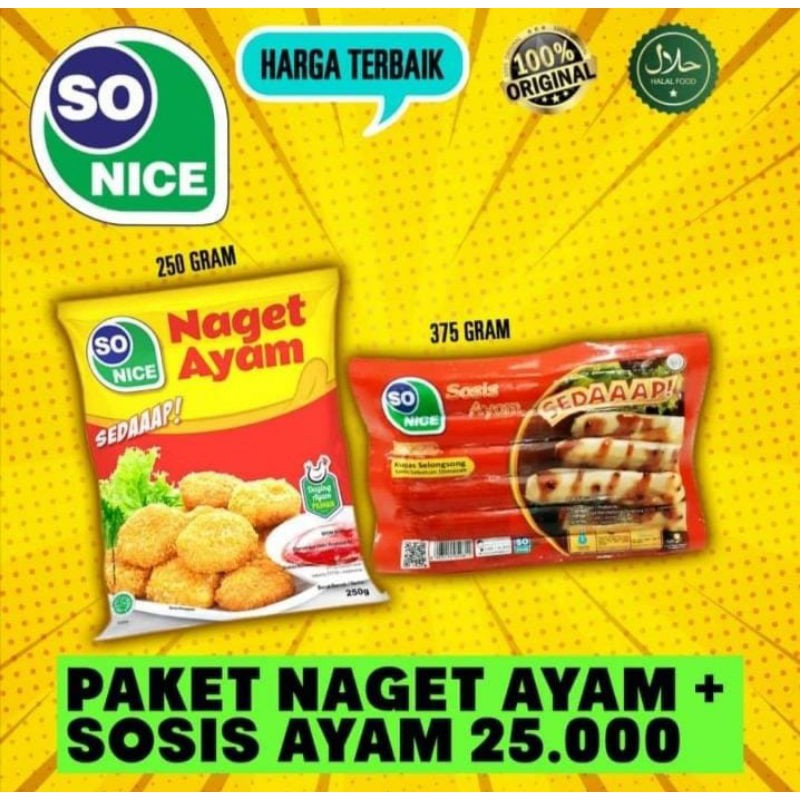 

So Nice Paket Naget Ayam + Sosis Ayam