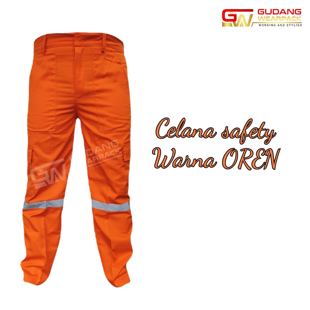 Gudang Wearpack - Celana Kerja Seragam Proyek Warna Oren