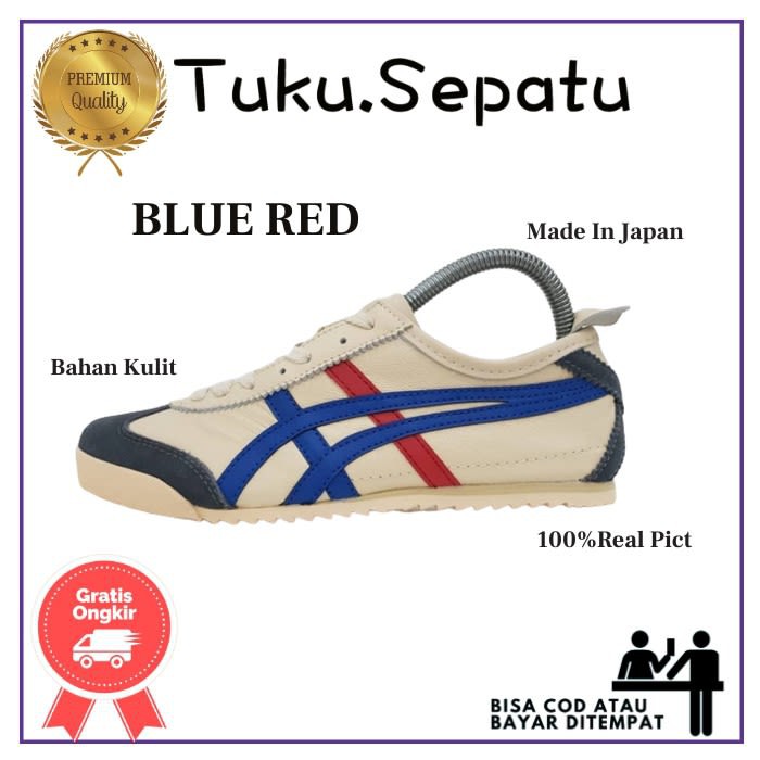 Sepatu Onitsuka Tiger Japan Cream Sneakers wanita Premium Original Made in Jepang 36-37