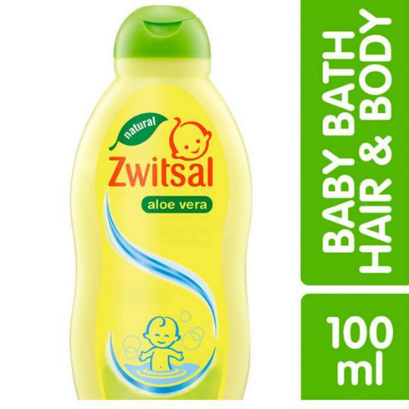 Zwitsal Baby Natural Bath Hair And Body 2 in 1 Aloe Vera 100mL 200 mL