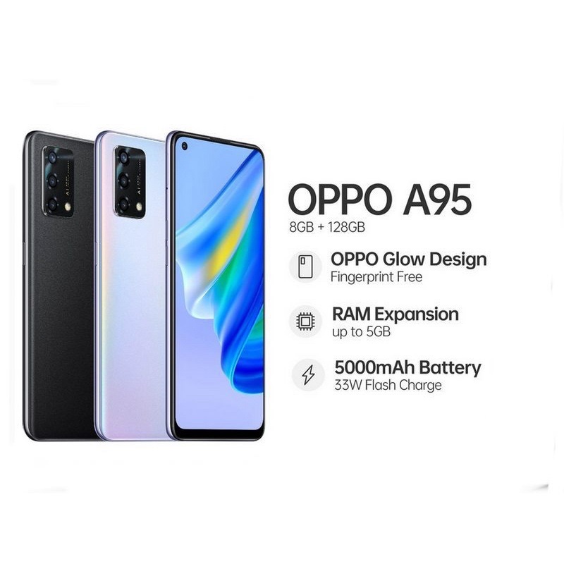 OPPO A95 8/128 GB GARANSI RESMI