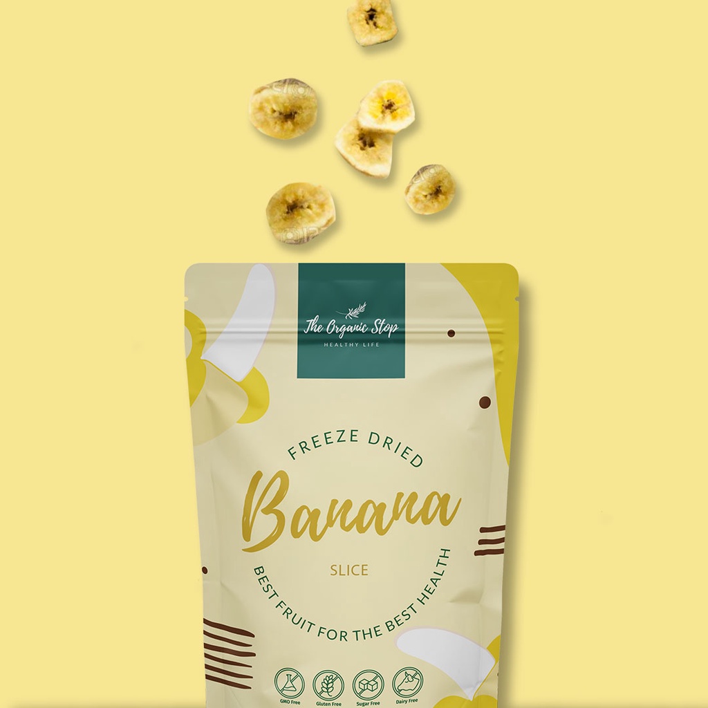 

TheOrganicStop Freeze Dried Banana Snack Sehat Buah Pisang 14 gram