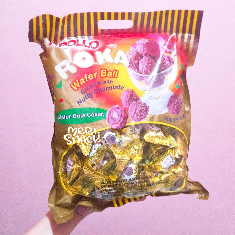 

Roka Wafer Ball 420gr / Wafer Bola Cokelat