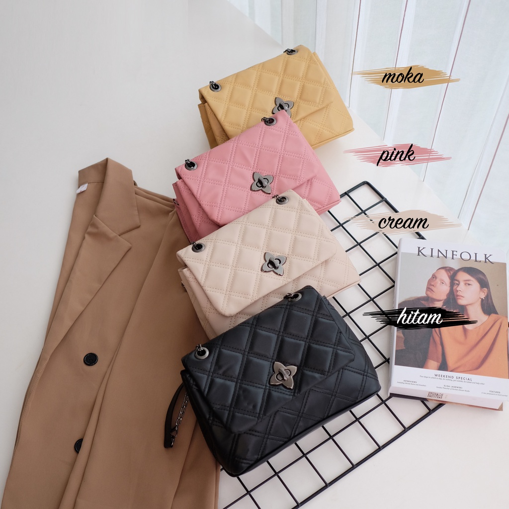 Slingbag Delica Embos - Tas Selempang Wanita