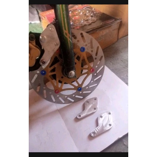 bracket cakram RX king lama pakai kaliper RX king new lebar 300mm