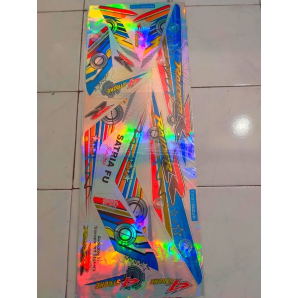 sticker lis striping Variasi Hologram Suzuki Satria Fu striping Hologram Satria Fu