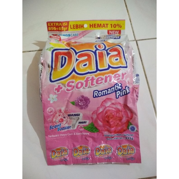 Daia + softener kemasan 850+85 = 935gram TANPA PIRING
