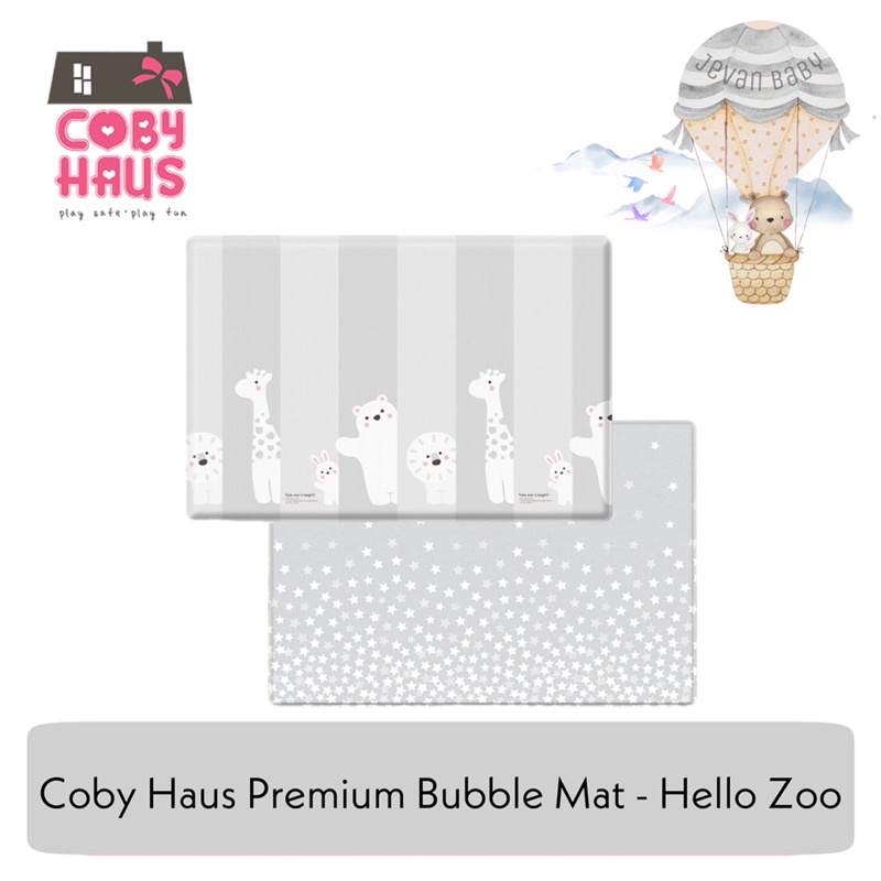 Coby Haus Premium Bubble Mat Hello Zoo (Size M)